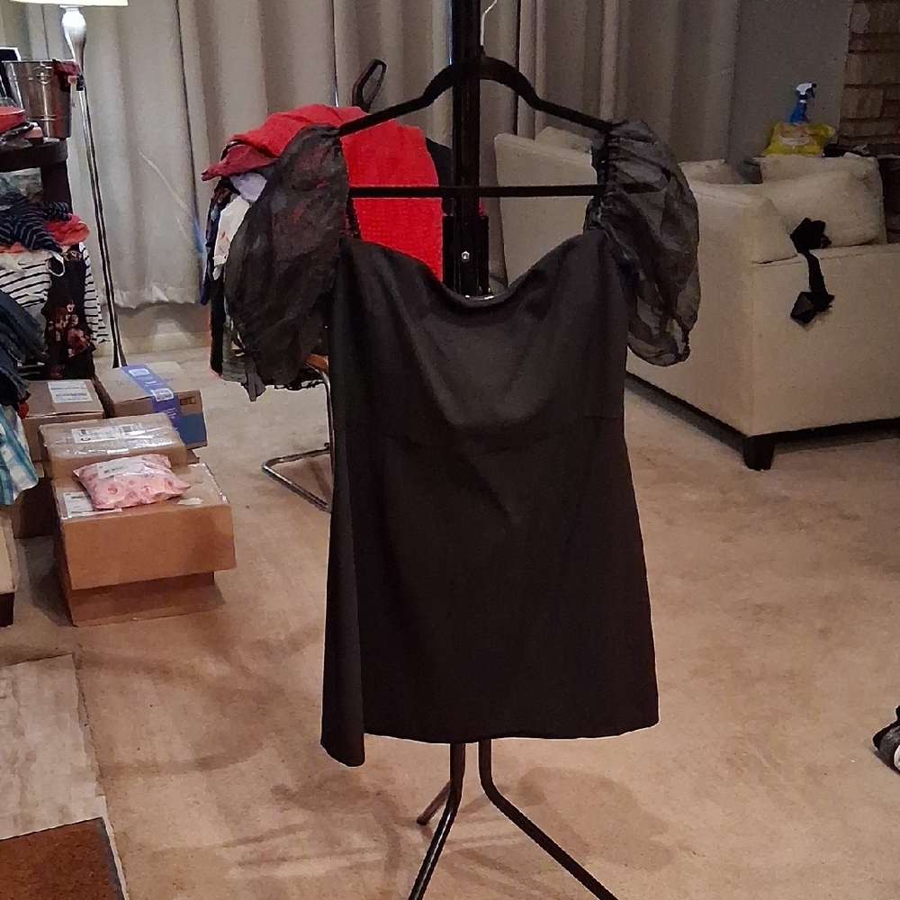 French Connection Elegant Black Mini Dress